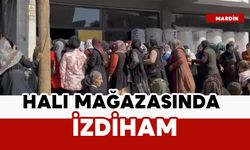 Halı mağazasında izdiham