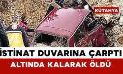 Otomobil istinat duvarına çarptı: Karı koca hayatını kaybetti