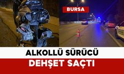 Alkollü sürücü motosiklete çarpıp kaçtı