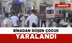 Binadan düşen çocuk yaralandı
