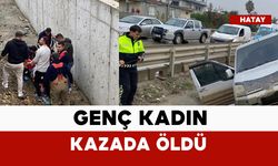 Hafif ticari aracın çarptığı genç kadın, kanala düşerek öldü