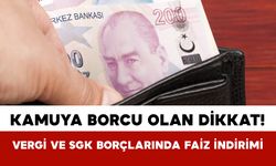 Kamuya Borcu Olan Dikkat! Vergi ve SGK Borçlarında Faiz İndirimi