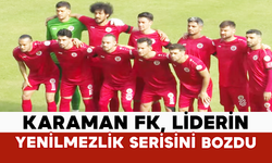 Karaman FK, Liderin Yenilmezlik Serisini Bozdu