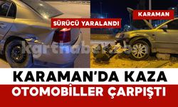 Otomobiller kavşakta çarpıştı: 1 yaralı