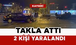 Takla attı: 2 yaralı