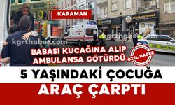 Yaralı çocuğu babası kucağında ambulansa götürdü