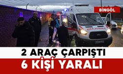 2 araç çarpıştı: 6 kişi yaralandı