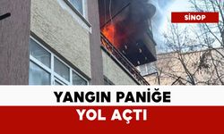Apartmandaki yangın paniğe yol açtı