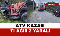 ATV kazası: 1'i ağır 2 kişi yaralandı
