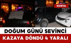 Doğum Gününe Giderken Kaza: 4 Yaralı