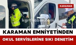 Karaman Emniyetinden Okul Servislerine Sıkı Denetim