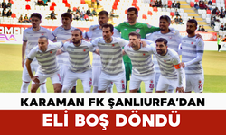 Karaman FK Şanlıurfa’dan Eli Boş Döndü