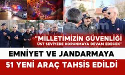 Karaman’da 51 araç, törenle emniyet ve jandarmaya tahsis edildi