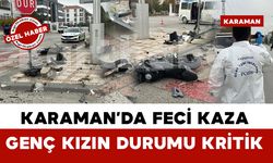 Karaman’da Feci Kaza: Genç Kız Motosiklet Sürücüsü Ağır Yaralandı