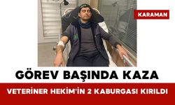 Karaman’da Görev Başında Kaza: Veteriner Hekim'in 2 Kaburgası Kırıldı