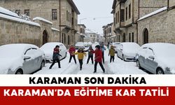 Karaman'da Kar Tatili