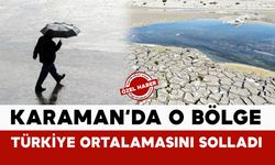 Karaman’da O Bölge Türkiye Ortalamasını Solladı