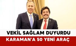 Karaman’da polise ve jandarmaya 50 yeni araç