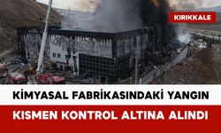 Kimya fabrikasındaki yangın kısmen kontrol altına alındı