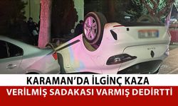 Karaman'da Kontrolden Çıkan Araç Takla Attı