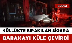 Küllükte Bırakılan Sigara Barakayı Küle Çevirdi