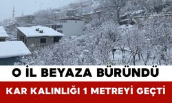 O İl Beyaza Büründü: Kar Kalınlığı 1 Metreyi Geçti