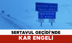 Sertavul Geçidi’nde Kar Engeli
