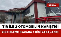 Tır ile 2 Otomobilin Karıştığı Zincirleme Kazada 1 Kişi Yaralandı