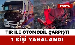 Tır ile Otomobil Çarpıştı: 1 Kişi Yaralandı