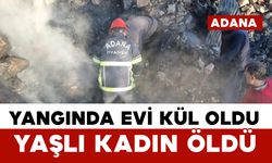 Yangında evi küle dönen yaşlı kadının cenazesine ulaşıldı