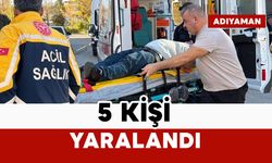 Yolcu minibüsü ile otomobil çarpıştı: 5 yaralı