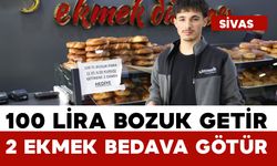 Yüz lira bozuk para getirene iki ekmek hediye