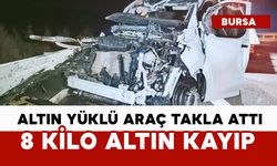 8 kilo altın kayıp: altın yüklü zırhlı araç takla attı