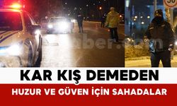 Karaman Emniyeti kar kış demeden çalışıyor