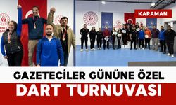 Karaman’da Gazeteciler Günü’ne Özel Dart Turnuvası Düzenlendi
