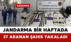 Karaman’da Jandarma Bir Haftada 37 Aranan Şahıs Yakaladı