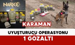 Karaman’da uyuşturucu operasyonu: 1 kişi gözaltına alındı