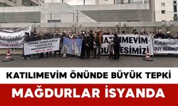 Katılımevim önünde büyük tepki: Mağdurlar isyanda