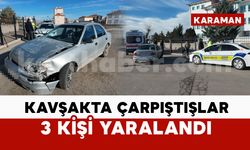 Kavşakta çarpıştılar: 3 kişi yaralı