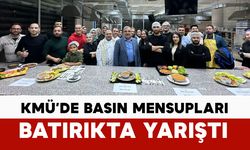 KMÜ’de basın mensupları batırıkta yarıştı