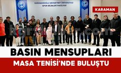KMÜ’de Basın Mensupları Masa Tenisinde Buluştu