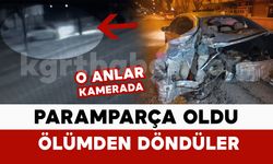 Kontrolden çıkan araç defalarca savruldu: o anlar kamerada