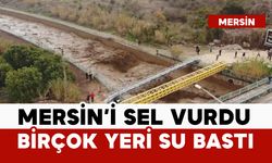 Mersin'i sel vurdu