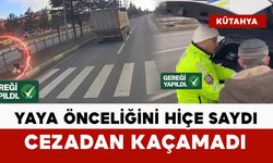 Yaya önceliğini hiçe sayan sürücüye ceza