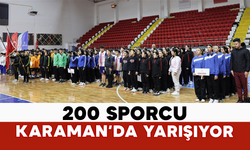 200 Sporcu Karaman’da Yarışıyor