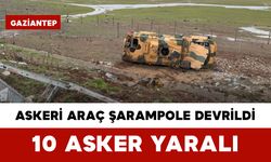 Askeri Araç Şarampole Devrildi: 10 Asker Yaralı