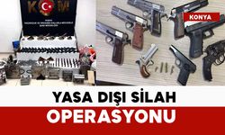 Çok sayıda silah ve parçası ele geçirildi