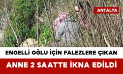 Engelli Oğlu İçin Falezlere Çıkan Anne 2 Saatte İkna Edildi