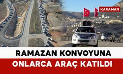 Ermenek'te Ramazan konvoyuna onlarca araç katıldı