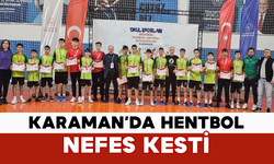 Karaman’da Hentbol Nefes Kesti